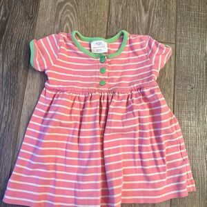 Hanna Andersson Pink Striped Kids Dress 2t